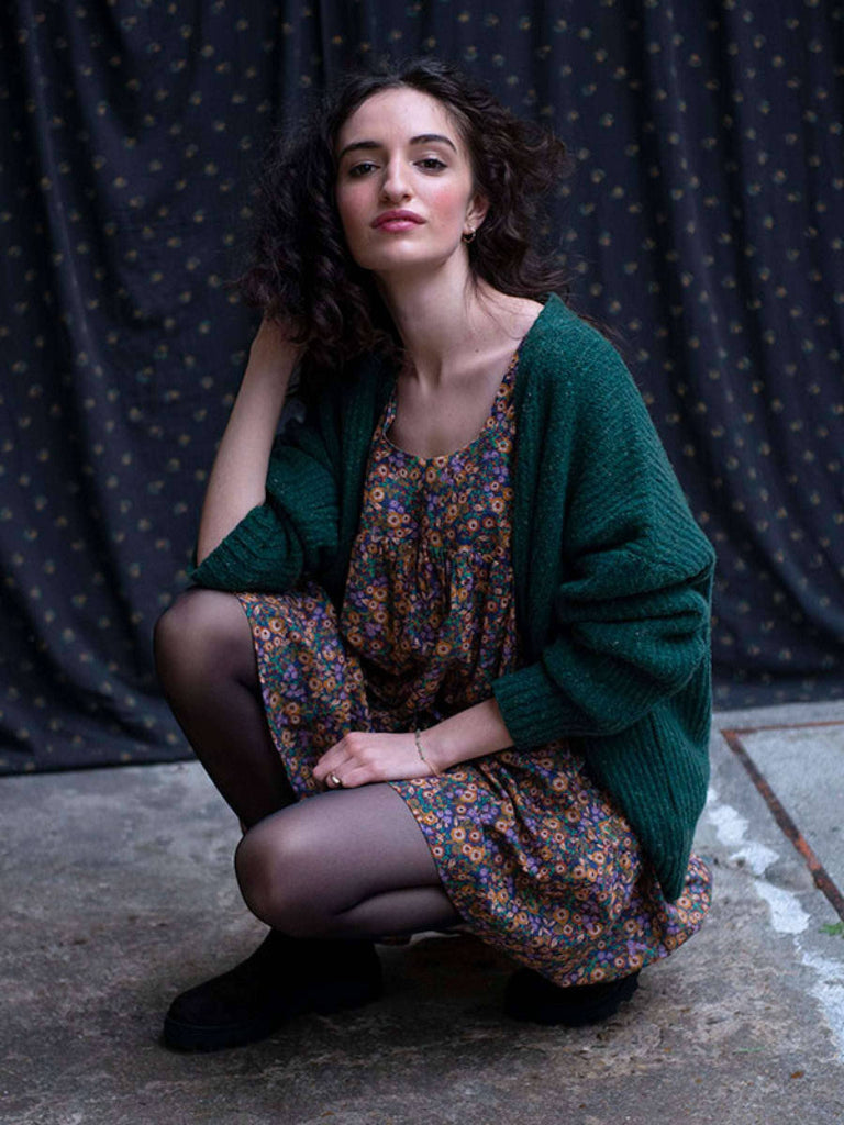 Emile et Ida,Dress in Multi Floral,CouCou,Mamma Clothing